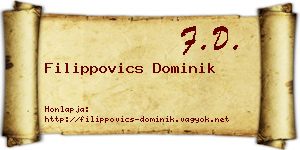 Filippovics Dominik névjegykártya